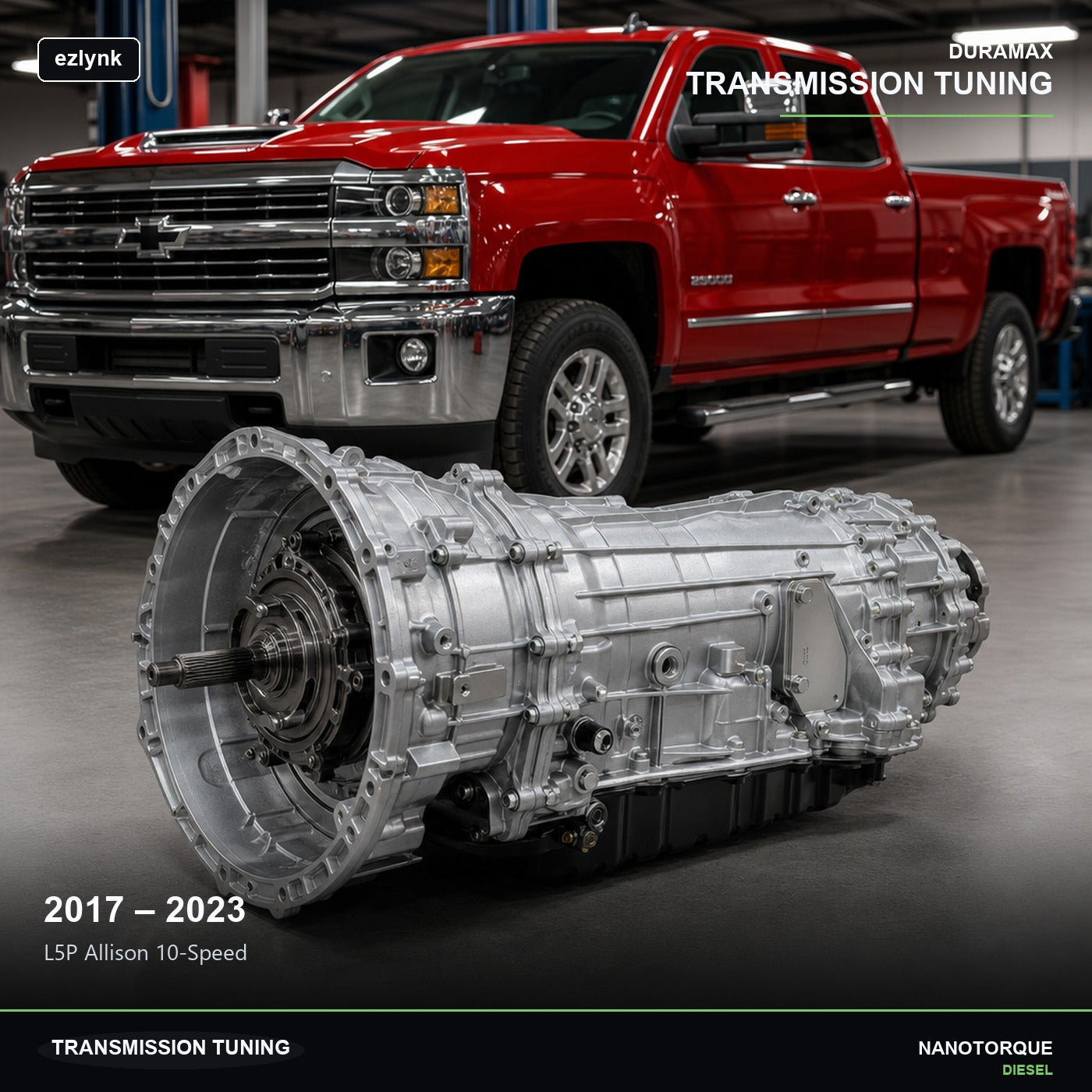 2017-2023 L5P Allison 10-Speed (10L1000) Transmission Tuning (ezlynk) — Nano Torque Diesel