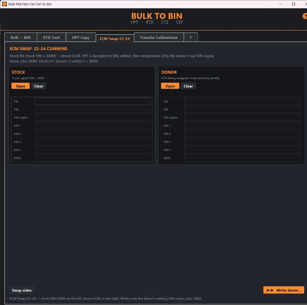 Bulk to Bin — ECM Swap 22–24